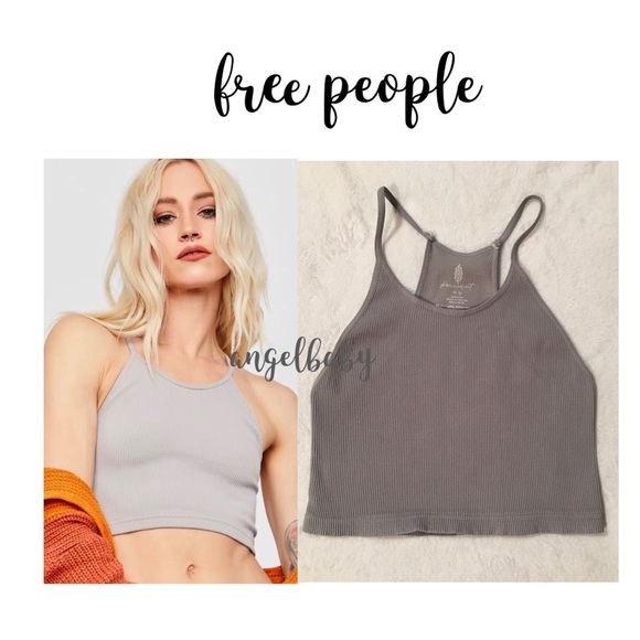 Free People Happiness Runs Crop in Grey! - Picture 6 of 12